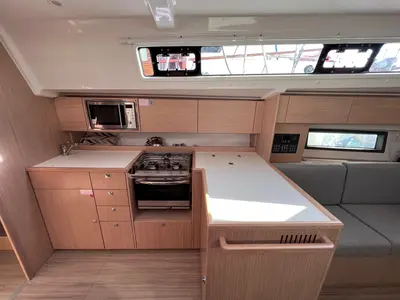 Galley of Kaze Maru, a Bavaria C42 sailboat at Volos Municipality, Greece