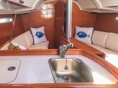 Galley of Finisterrae, a Beneteau First 31.7 sailboat at Marsala, Italy