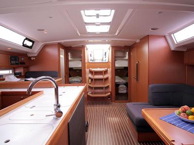 Galley of Maximum, a Bavaria Cruiser 56 sailboat at Llucmajor, Spain