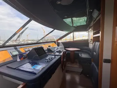 Cockpit of Mamma's, a Sanlorenzo San Lorenzo SL 82 yacht at Athens, Greece