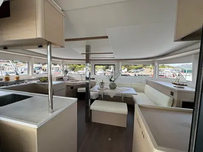 Salon of Hercules, a Lagoon 46 catamaran at Alameda, United States