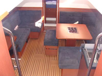 Salon of Sugar, a Hanse Yachts Hanse 455 sailboat at Athens, Greece
