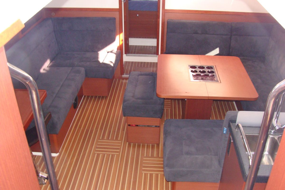 Salon of Sugar, a Hanse Yachts Hanse 455 sailboat at Athens, Greece