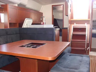 Salon of Sugar, a Hanse Yachts Hanse 455 sailboat at Athens, Greece