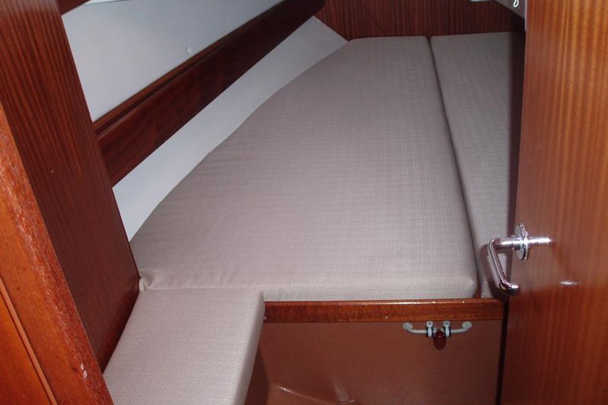 Cabin on Marija Katarina, a Bavaria 38 sailboat at Punat, Croatia