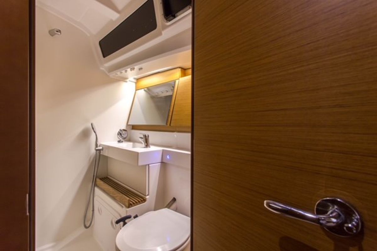Head on Ocean Song, a Jeanneau Sun Odyssey 440 sailboat at Athens, Greece