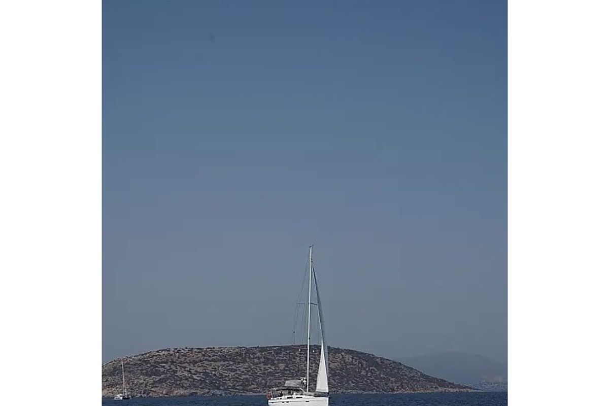 Exterior view of Apollon, a Bavaria Cruiser 51 sailboat at Athens, Greece