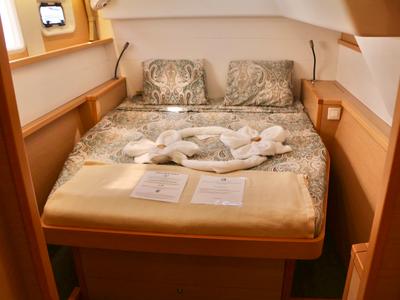 Cabin on Peace Out, a Lagoon 450 catamaran at Parham Town, British Virgin Islands