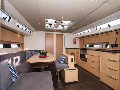 Salon of Alexej, a Hanse Yachts Hanse 460 sailboat at Grad Biograd na Moru, Croatia