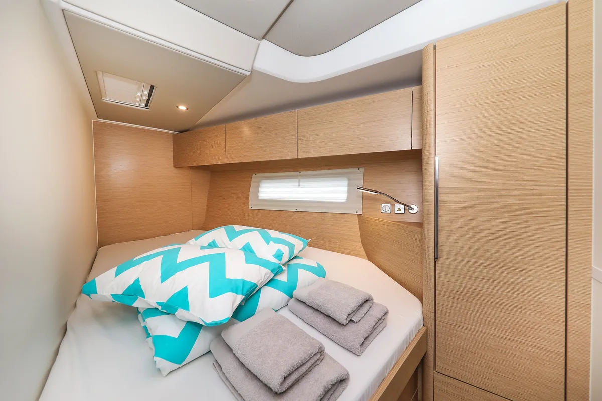 Cabin on Alexej, a Hanse Yachts Hanse 460 sailboat at Grad Biograd na Moru, Croatia