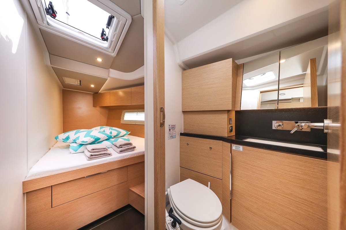 Cabin on Alexej, a Hanse Yachts Hanse 460 sailboat at Grad Biograd na Moru, Croatia