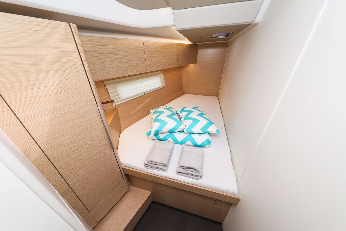 Cabin on Alexej, a Hanse Yachts Hanse 460 sailboat at Grad Biograd na Moru, Croatia