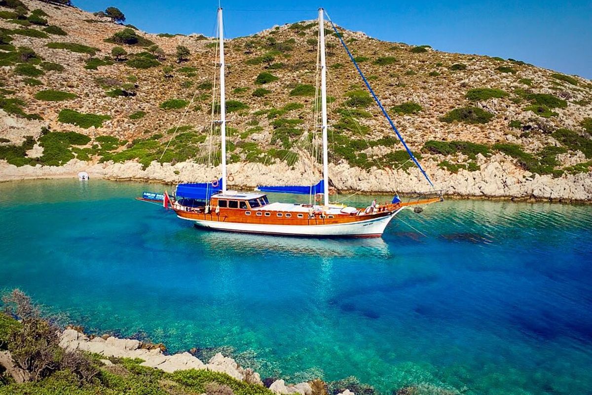 Salon of Askim Deniz, a Custom Made Askim Deniz yacht at Bodrum, Turkey