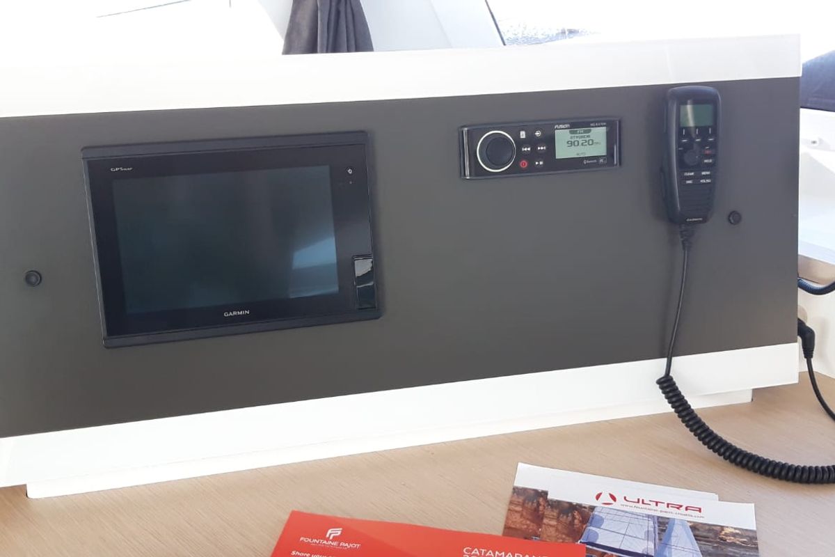 NALA, a Fountaine Pajot Lucia 40 catamaran at Seget Donji, Croatia