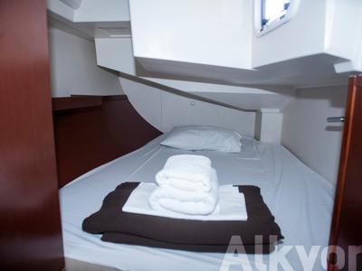Cabin on Magnifique, a Hanse Yachts Hanse 345 sailboat at Municipal Unit of Lefkada, Greece