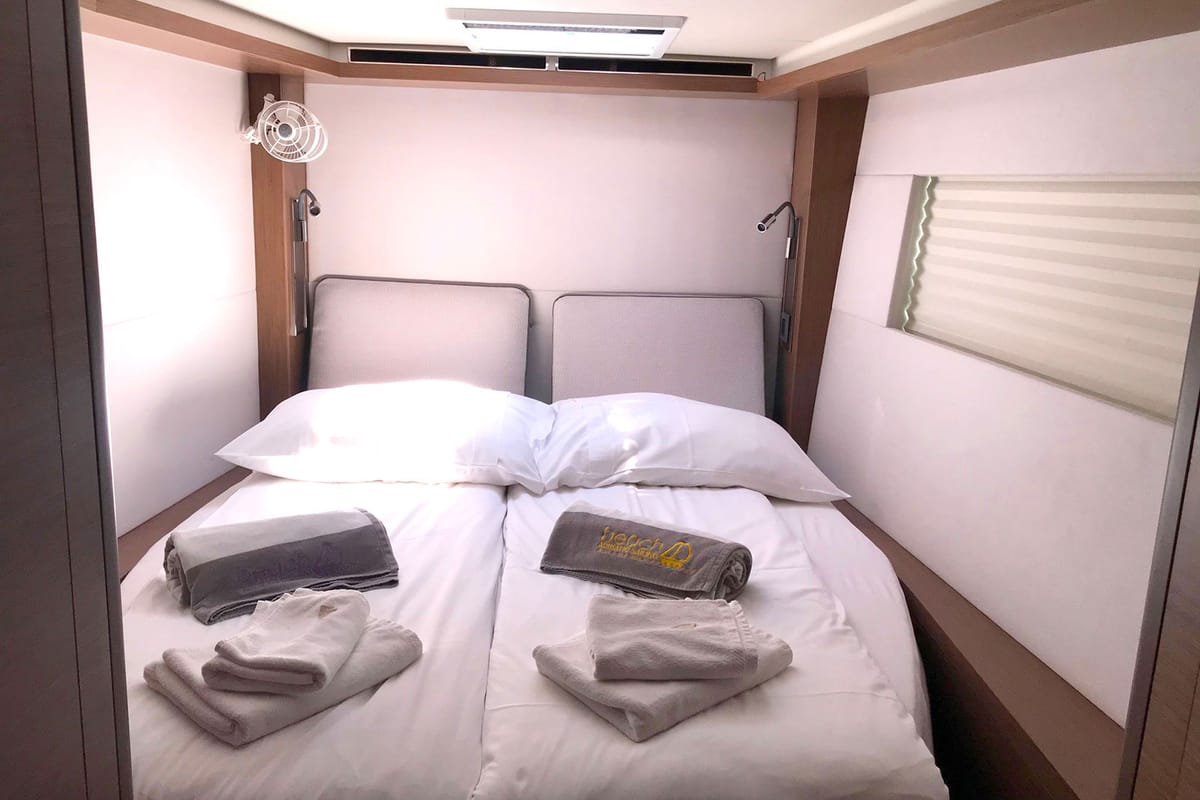 Cabin on Adriatic Leopard, a Lagoon 50 catamaran at Grad Kaštela, Croatia