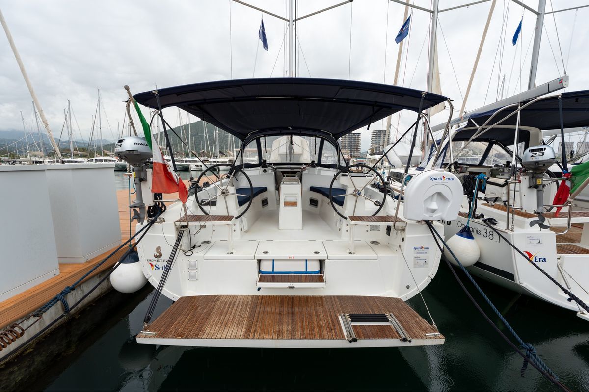 Exterior view of Scilla - Comfort line, a Beneteau Oceanis 37.1 sailboat at Salerno, Italy