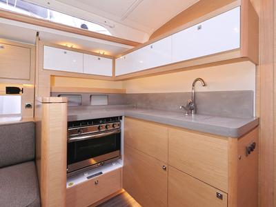 Galley of Stargate, a Dufour 470 sailboat at Općina Sukošan, Croatia