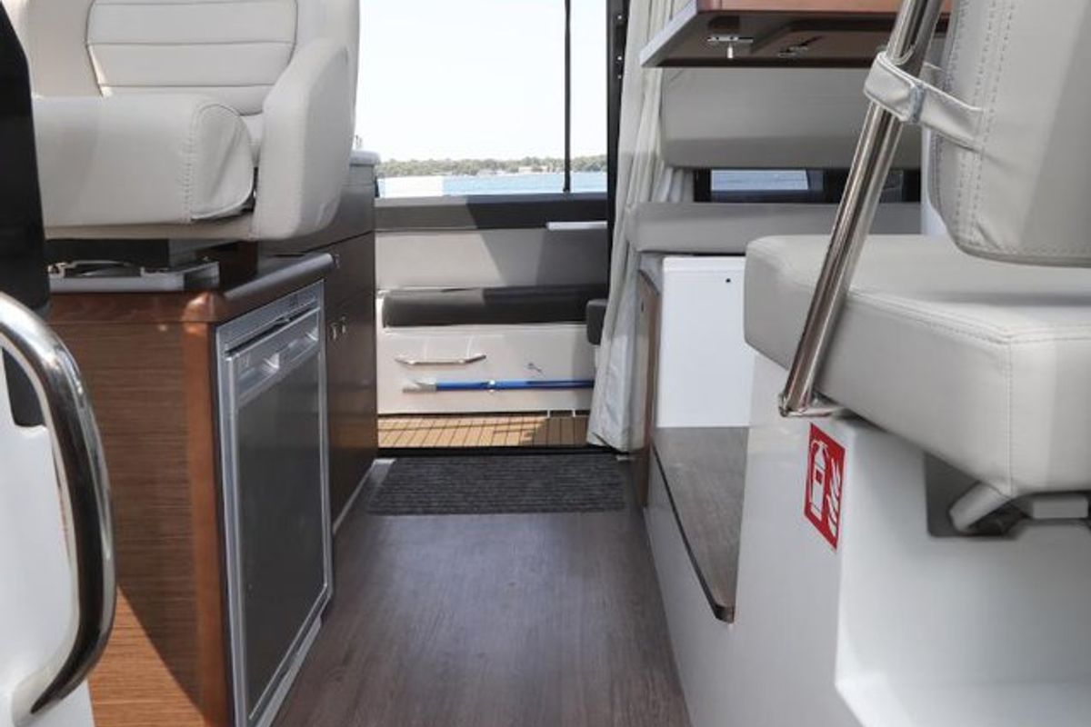 Salon of Wind, a Jeanneau Merry Fisher 895 motorboat at Dubrovnik, Croatia