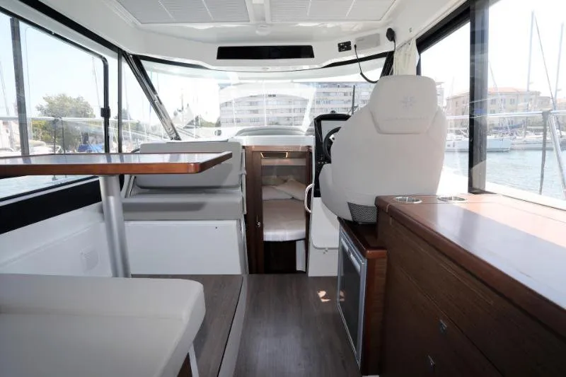 Salon of Wind, a Jeanneau Merry Fisher 895 motorboat at Dubrovnik, Croatia