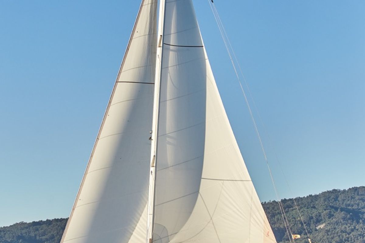 Alcamaro, a Elan Impression 45 sailboat at Vigo, Spain