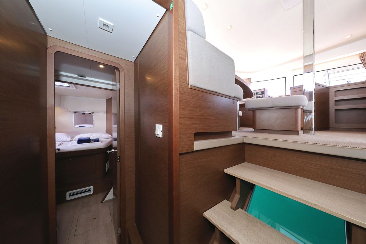 Cabin on Media Luna, a Lagoon 42 catamaran at Općina Sveti Filip i Jakov, Croatia