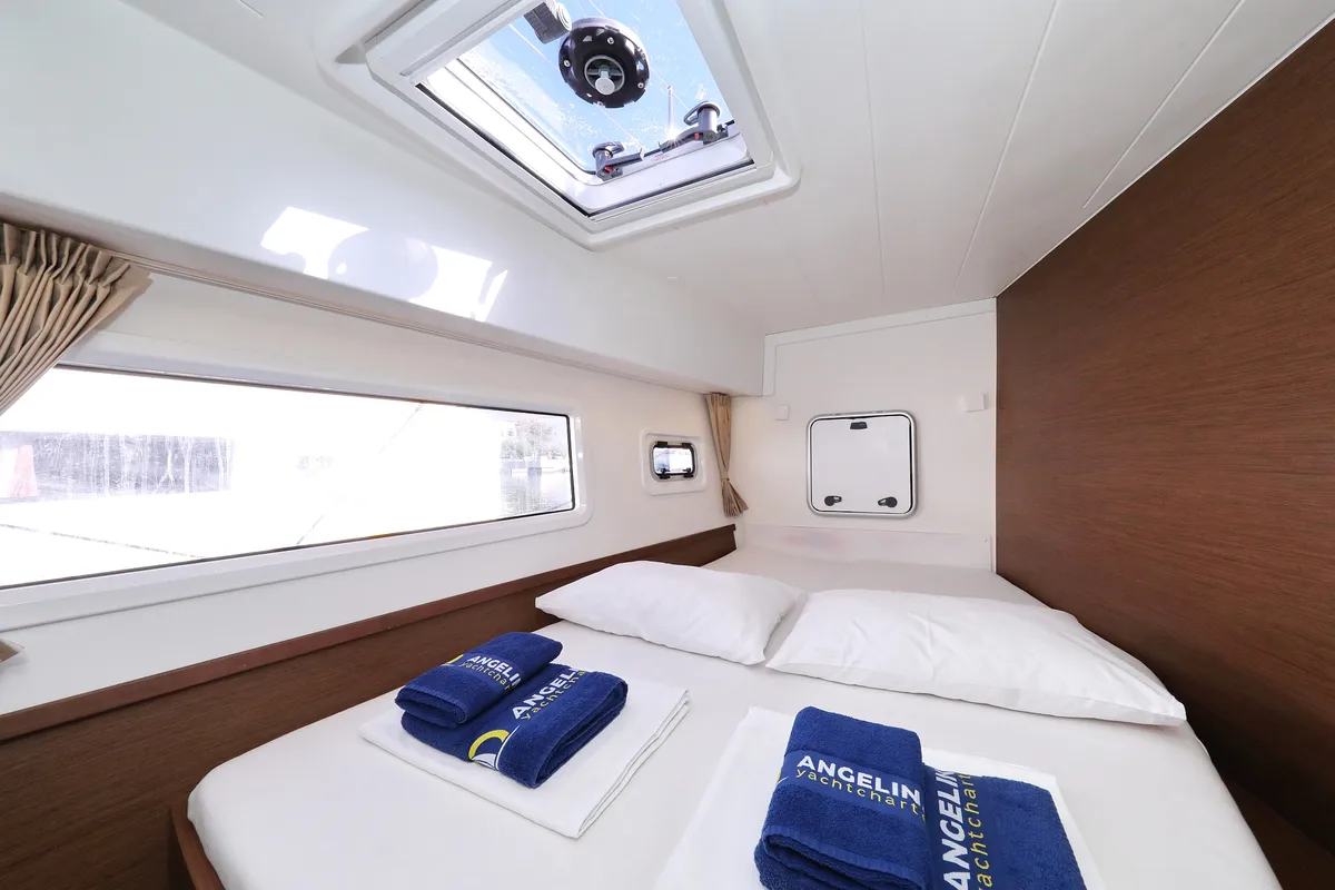 Cabin on Media Luna, a Lagoon 42 catamaran at Općina Sveti Filip i Jakov, Croatia
