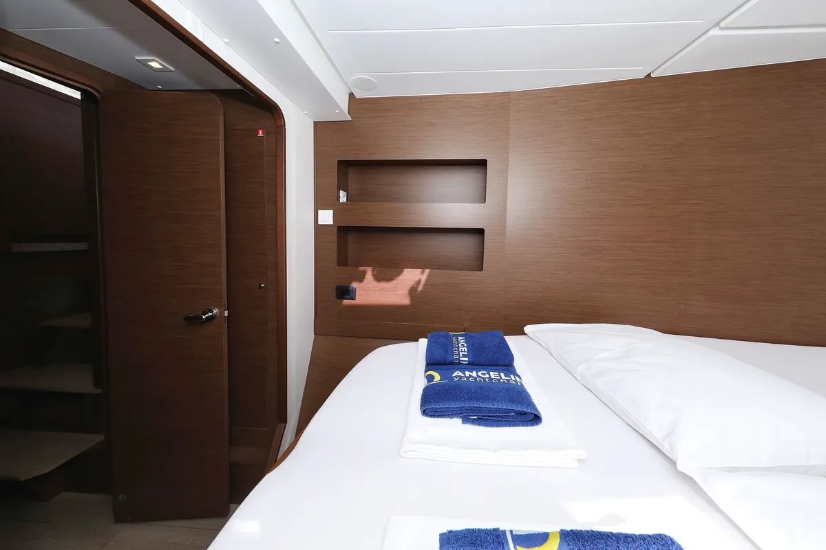 Cabin on Media Luna, a Lagoon 42 catamaran at Općina Sveti Filip i Jakov, Croatia