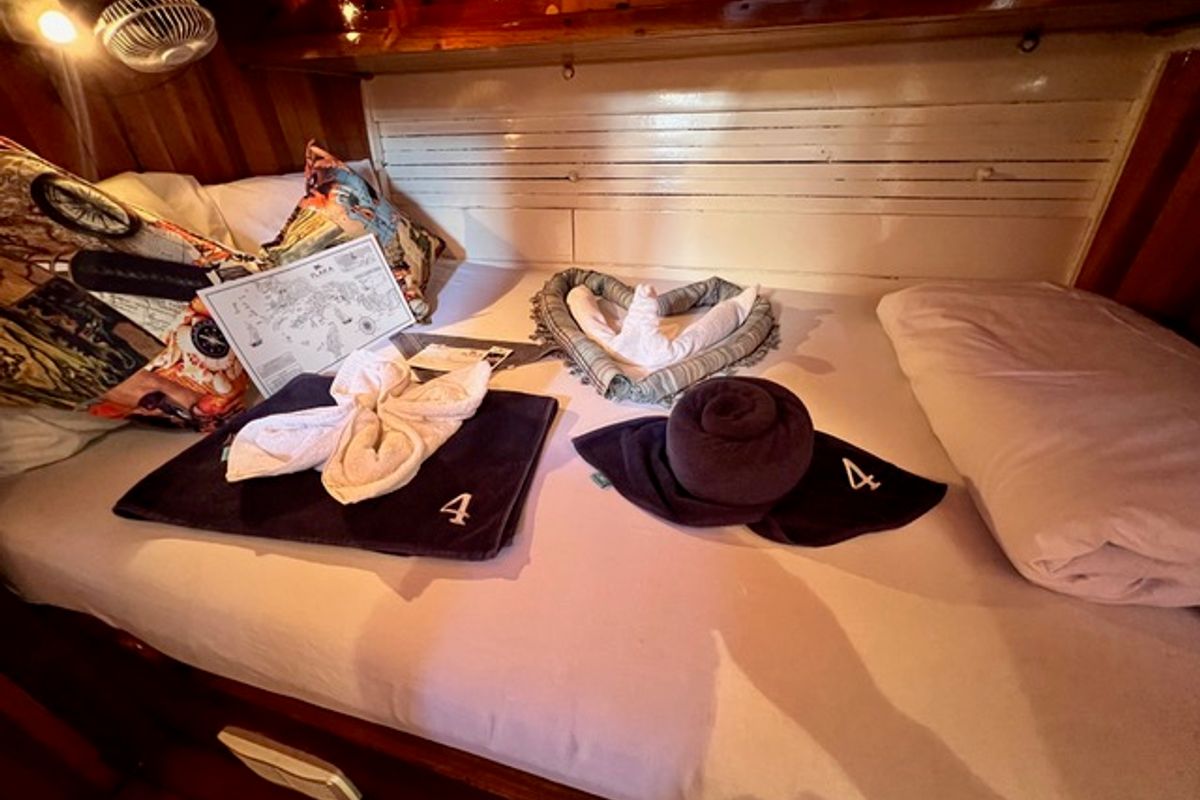 Cabin on Musandira II, a Gulet Gulet gulet at Bodrum, Turkey