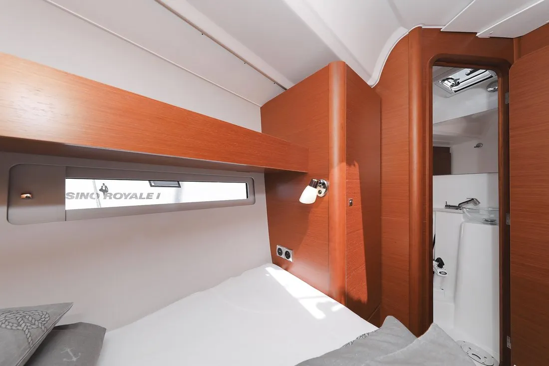 Cabin on SunnyLife, a Dufour 460 GL sailboat at Grad Biograd na Moru, Croatia