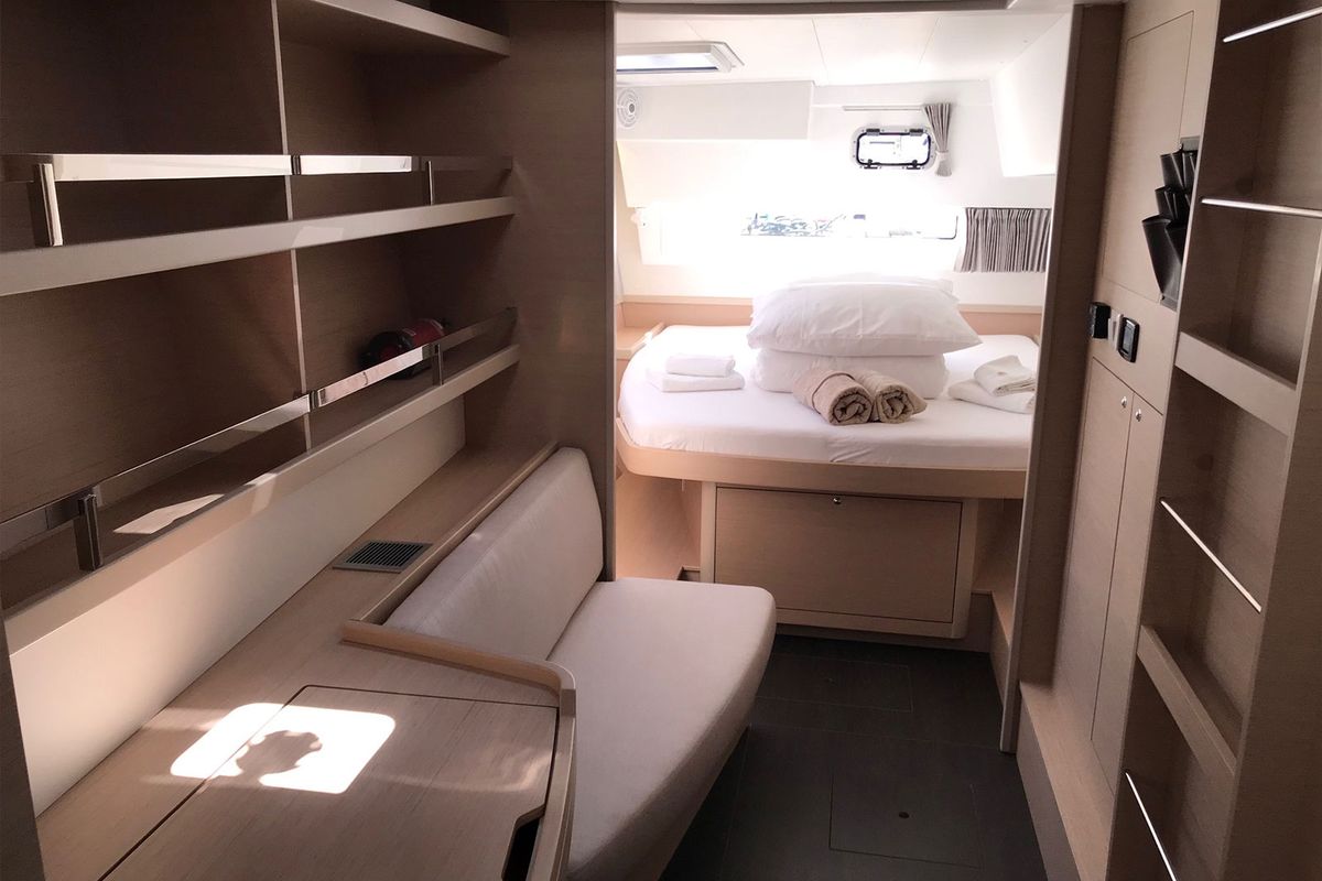 Cabin on Find Us, a Lagoon 42 OW catamaran at Grad Kaštela, Croatia