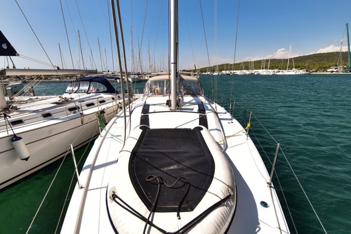 Exterior view of Dodo, a Beneteau Oceanis 51.1 OW sailboat at Općina Sukošan, Croatia