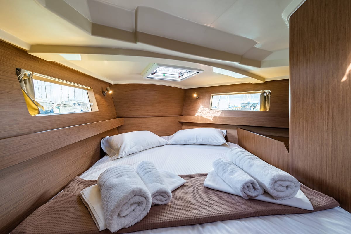 Cabin on Elena, a Beneteau Oceanis 41.1 sailboat at Municipal Unit of Lefkada, Greece