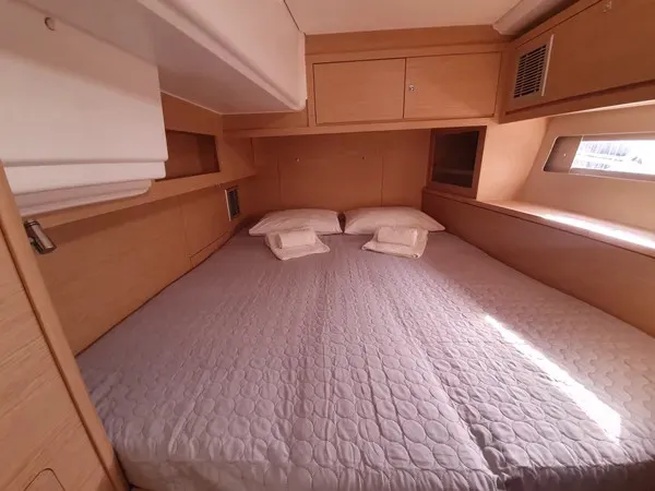 Cabin on Grande Sofia, a Dufour 530 sailboat at Lavreotiki Municipal Unit, Greece