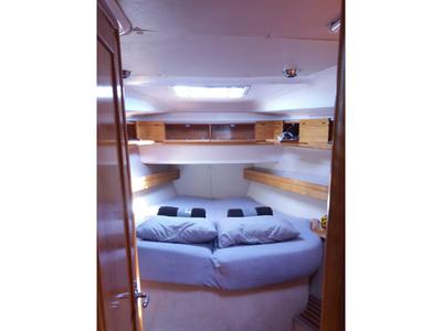 Cabin on Sandra, a Bavaria 46 Cruiser sailboat at Municipal Unit of Lefkada, Greece