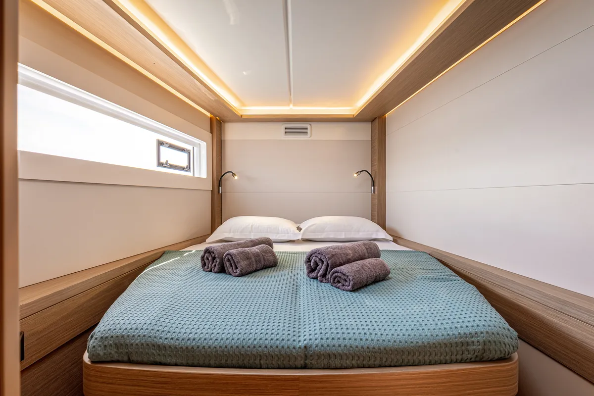 Cabin on WINDEA, a Lagoon 46 catamaran at Municipal Unit of Kranidi, Greece