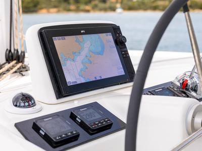 Cockpit of WINDEA, a Lagoon 46 catamaran at Municipal Unit of Kranidi, Greece