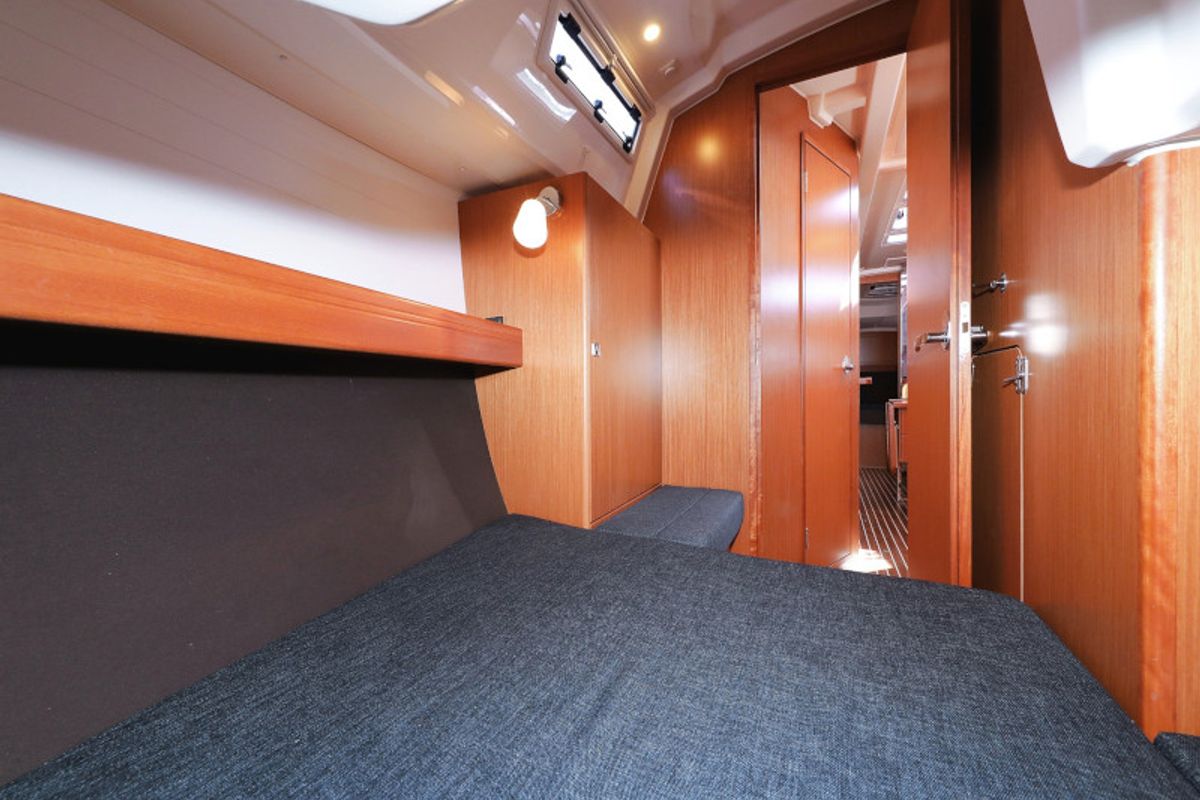 Cabin on Lupe, a Bavaria Cruiser 37 sailboat at Zadar, Croatia