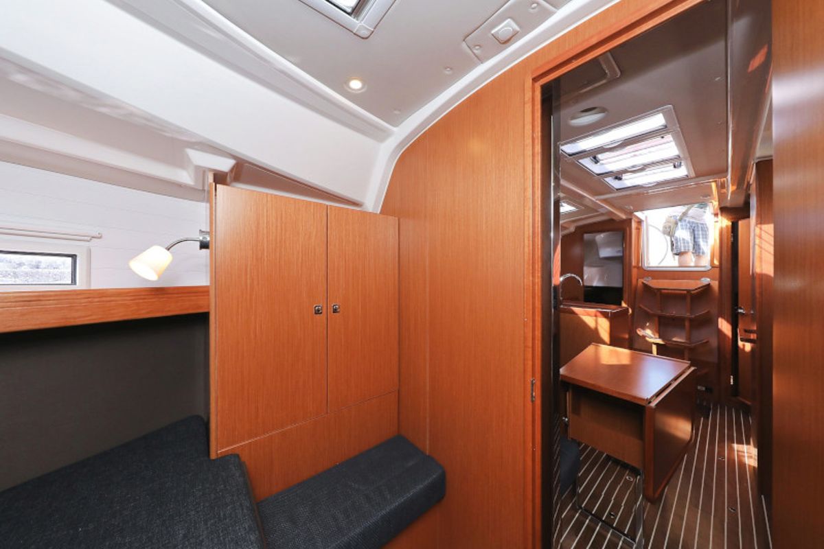 Cabin on Lupe, a Bavaria Cruiser 37 sailboat at Zadar, Croatia