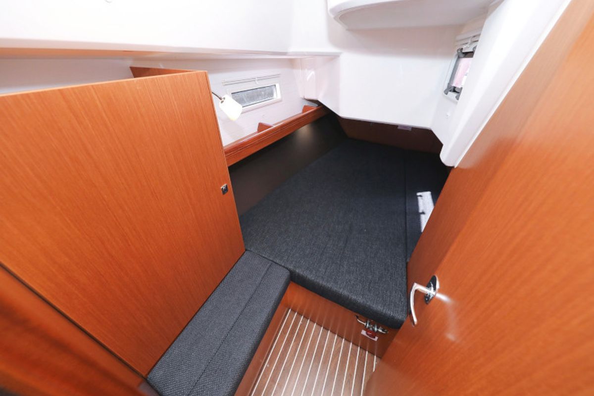 Cabin on Lupe, a Bavaria Cruiser 37 sailboat at Zadar, Croatia