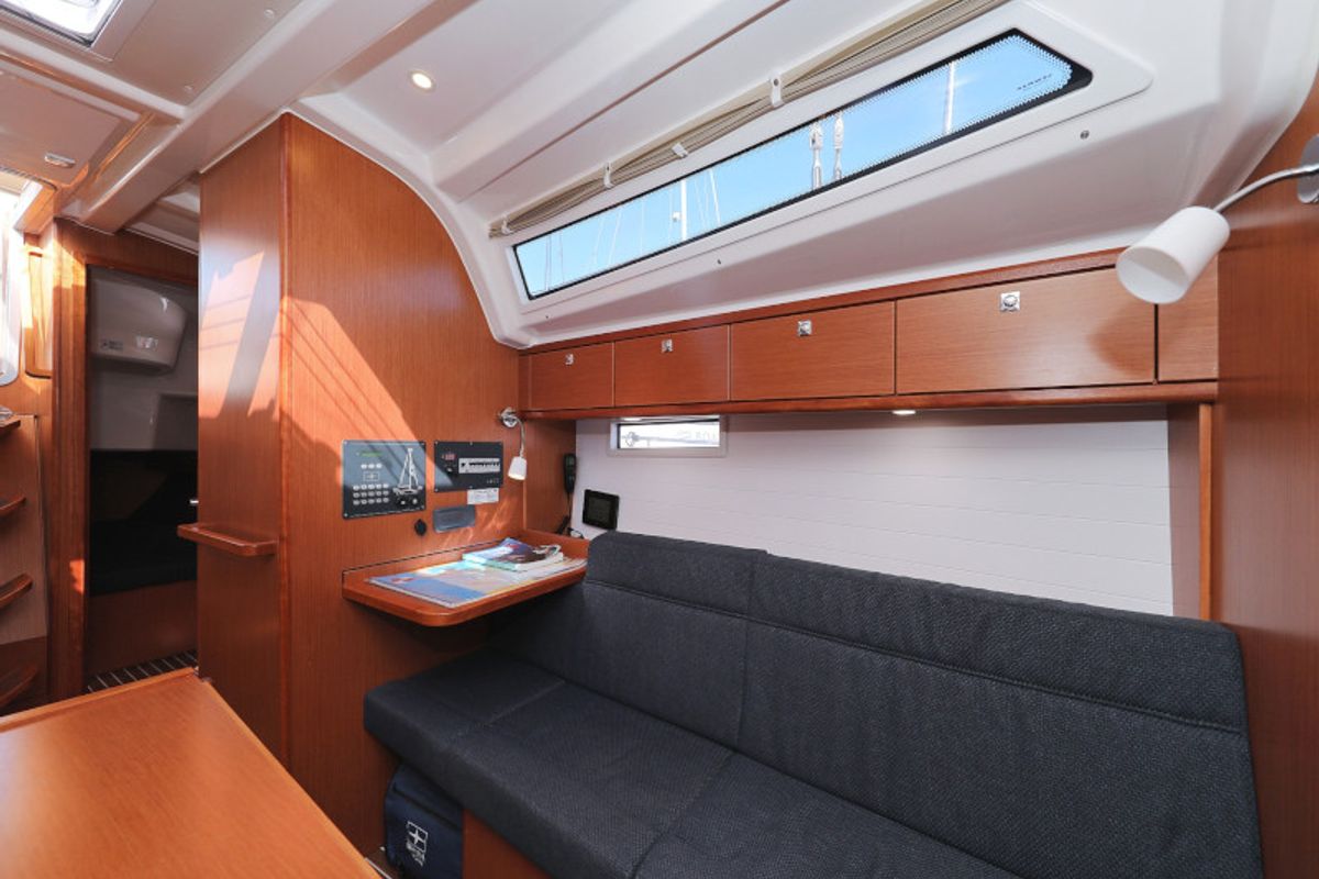 Salon of Lupe, a Bavaria Cruiser 37 sailboat at Zadar, Croatia