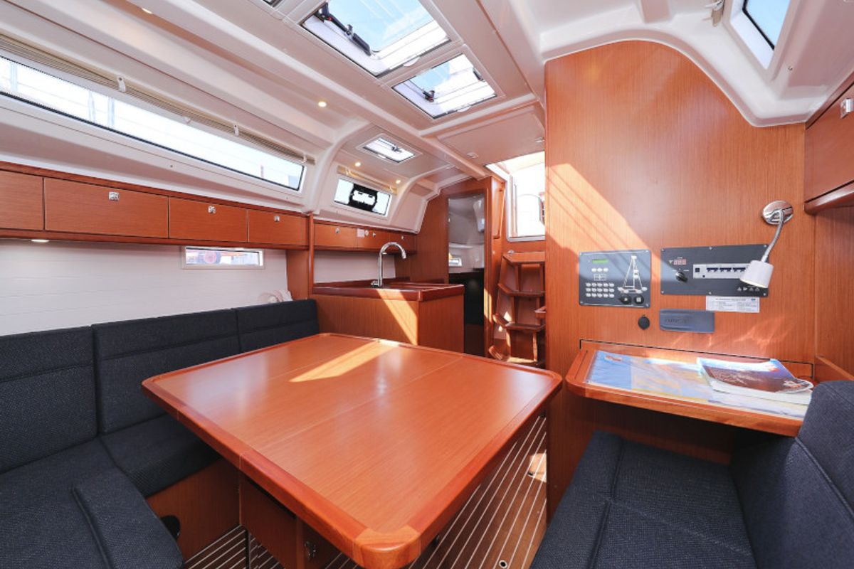 Salon of Lupe, a Bavaria Cruiser 37 sailboat at Zadar, Croatia