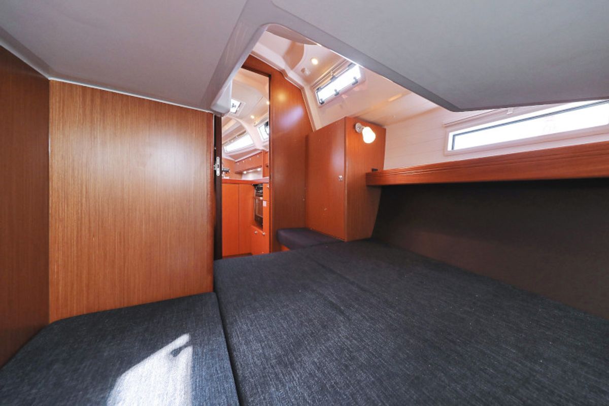 Cabin on Lupe, a Bavaria Cruiser 37 sailboat at Zadar, Croatia