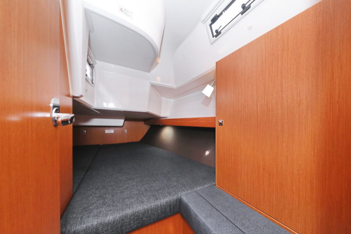 Cabin on Lupe, a Bavaria Cruiser 37 sailboat at Zadar, Croatia