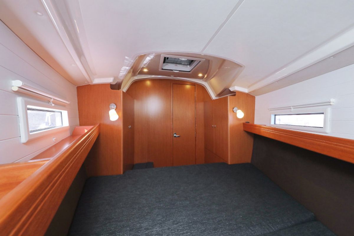 Cabin on Lupe, a Bavaria Cruiser 37 sailboat at Zadar, Croatia