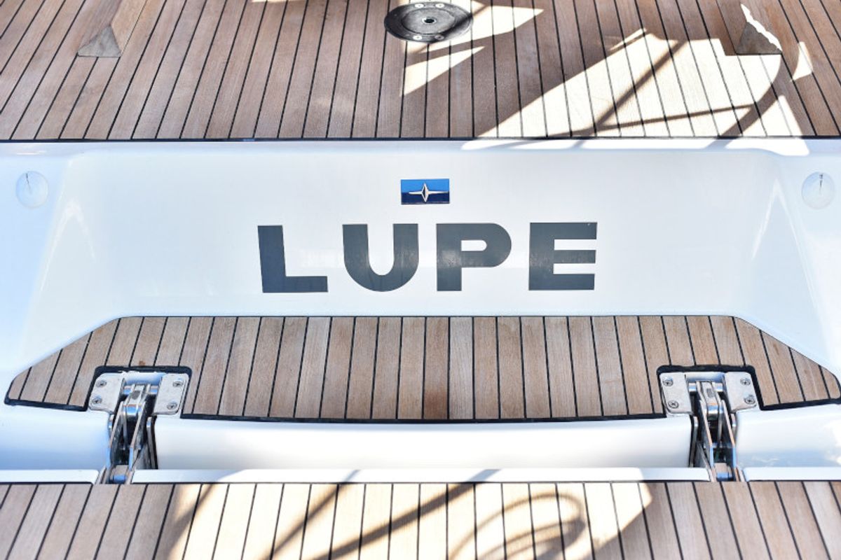 Deck of Lupe, a Bavaria Cruiser 37 sailboat at Zadar, Croatia