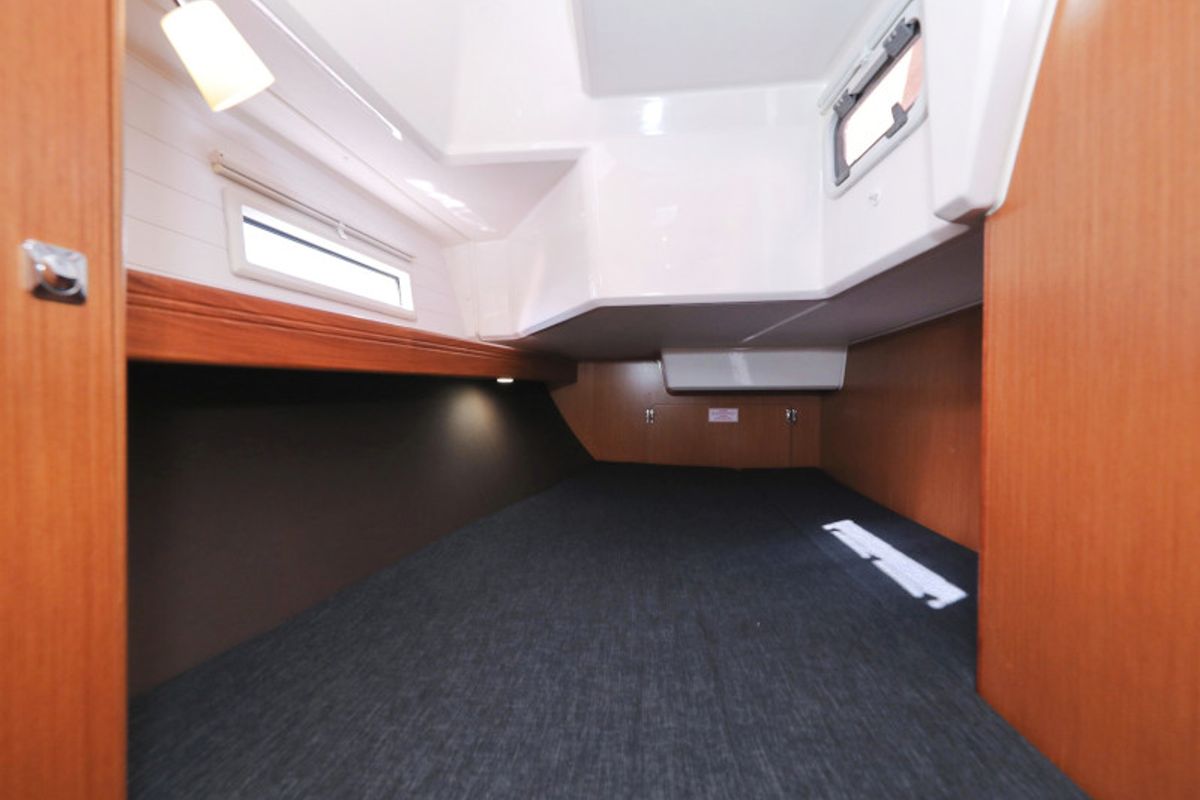 Cabin on Lupe, a Bavaria Cruiser 37 sailboat at Zadar, Croatia
