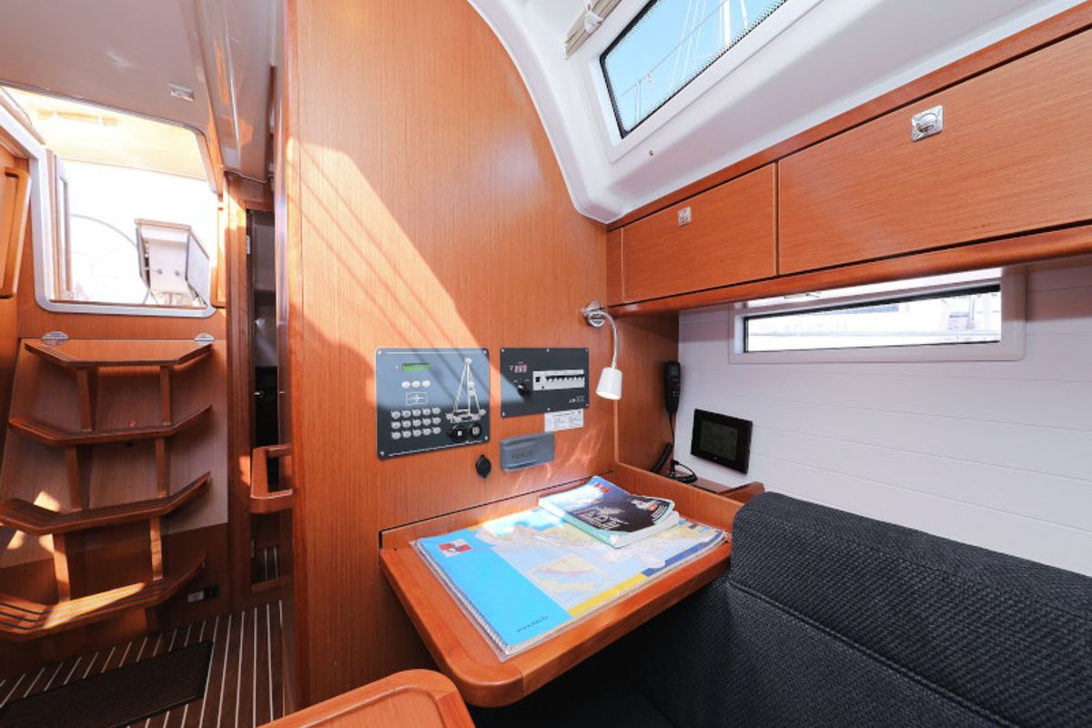 Salon of Lupe, a Bavaria Cruiser 37 sailboat at Zadar, Croatia