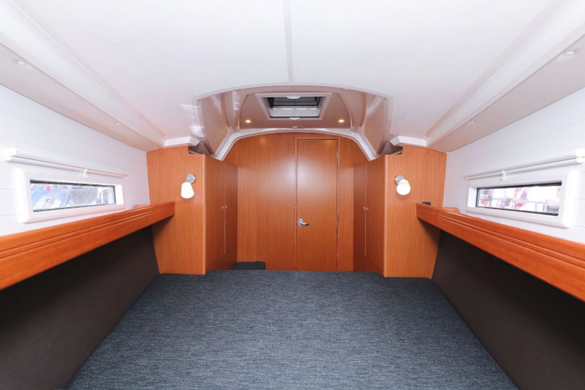 Cabin on Lupe, a Bavaria Cruiser 37 sailboat at Zadar, Croatia
