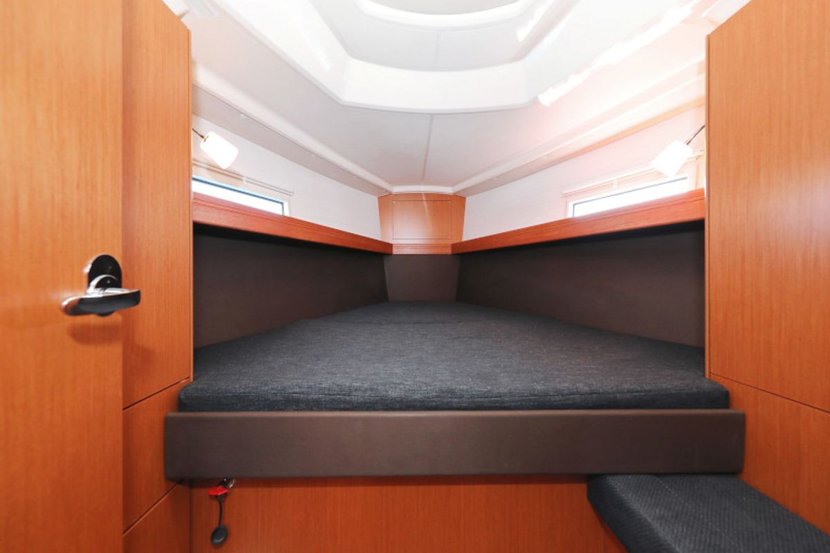 Cabin on Lupe, a Bavaria Cruiser 37 sailboat at Zadar, Croatia
